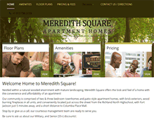Tablet Screenshot of meredithsquareapartments.com
